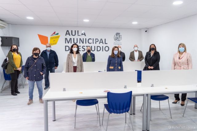 La Palma pone en marcha su aula de estudio, la sexta de Cartagena