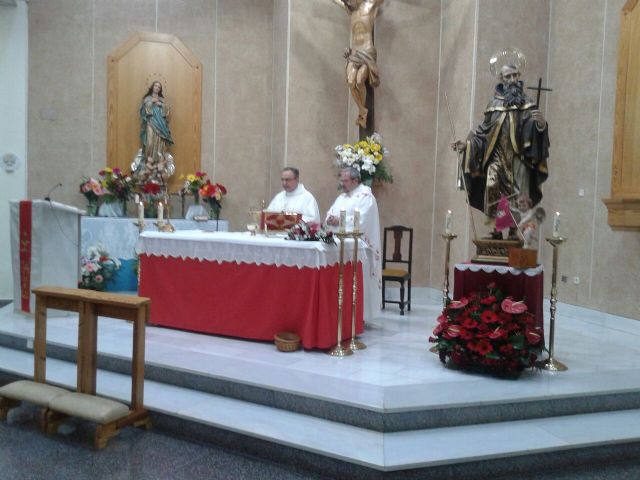 La Parroquia de San Ginés de la Jara festejado esta tarde el 475 aniversario desde que fue reconocida la santidad del que es patrón de Cartagena