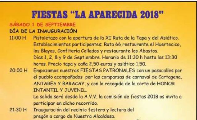 La Aparecida inaugura este fin de semana sus fiestas patronales