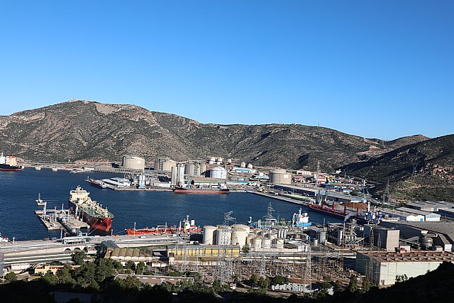 El Puerto de Cartagena avanza en la ampliación de la red de saneamiento de Escombreras para dar servicio a más de 100 hectáreas