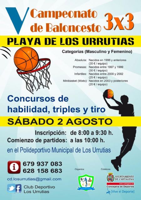 Vuelve a Los Urrutias el Campeonato de Baloncesto 3x3