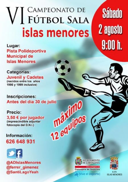 Campeonato de Fútbol Sala este sábado en Islas Menores