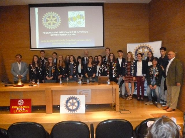 Rotary Club Cartagena Teatro Romano despide a sus estudiantes de intercambio curso escolar 2.014 / 2.015