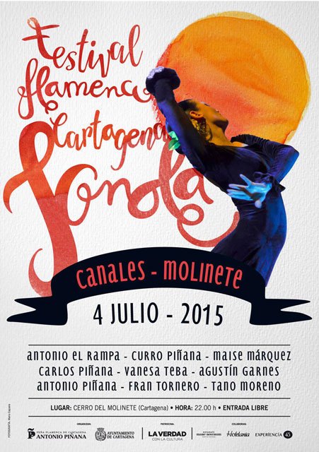 La 1ª Edición del Festival Flamenco 'Cartagena Jonda. Canales - Molinete' tendrá lugar el próximo 4 de julio