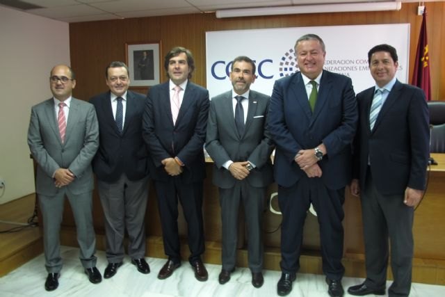 El consejero de Fomento respalda las reivindicaciones de COEC en infraestructuras para la comarca de Cartagena