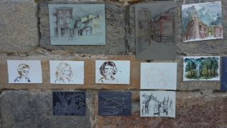 Los jóvenes talentos rusos muestran sus dibujos en el Castillo de la Concepción