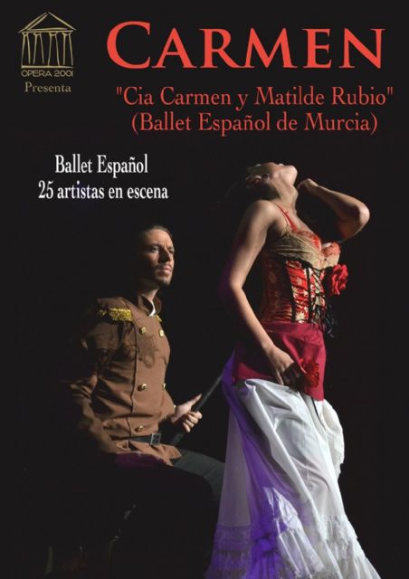 Carmen, con el Ballet Español de Murcia, este viernes en El Batel