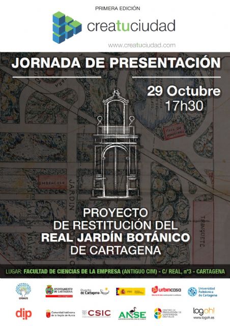 La Restitución de Jardín Botánico de Cartagena se expondrá en una jornada abierta a los ciudadanos