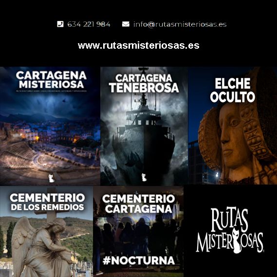 El hombre del saco, el vampiro de Cartagena, epidemias, apariciones, bruja y expedientes ocultos son los protagonistas de Rutas Misteriosas