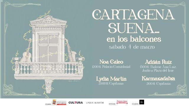 Cartagena lleva la música de sus artistas locales este sábado a los balcones del casco antiguo
