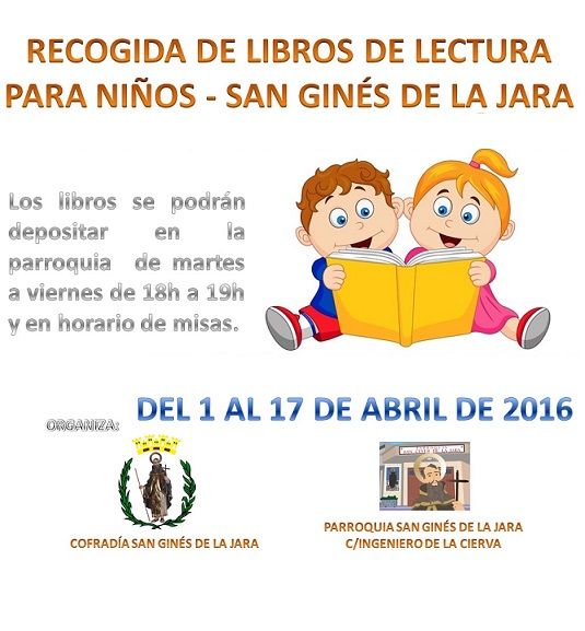 La Cofradía de San Ginés de la Jara inicia una campaña solidaria de recogida de libros