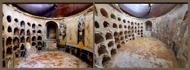 MC denuncia el mal estado de la Muralla Púnica y la pérdida de las pinturas de la cripta de San José