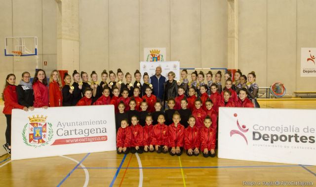 Las gimnastas cartageneras triunfan en la Copa de España de Estética