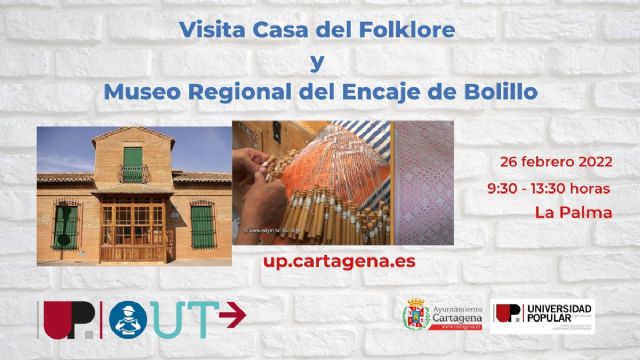 Las visitas de la Universidad Popular hacen parada en la Casa del Folklore y Museo del Bolillo de La Palma