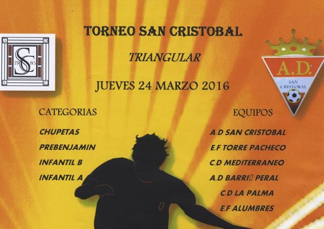 Más de 150 jugadores disputarán el Jueves Santo el Torneo de Fútbol Base de Semana Santa San Cristóbal