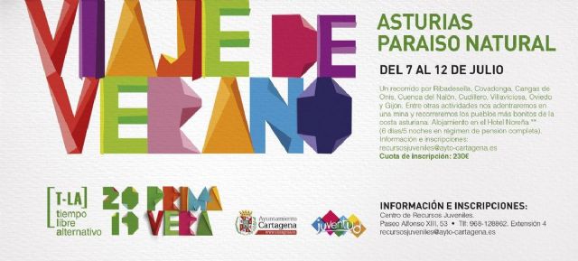 El Programa de Tiempo Libre Alternativo de Juventud organiza un viaje a Asturias para este verano