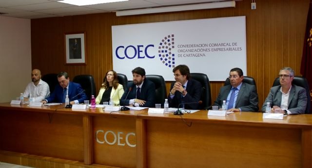López Miras: 'Es imprescindible y de justicia el protagonismo de Cartagena en el crecimiento de la Región'