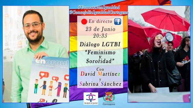 El Ayuntamiento de Cartagena se suma a las actividades online para conmemorar el día del Orgullo LGTBI