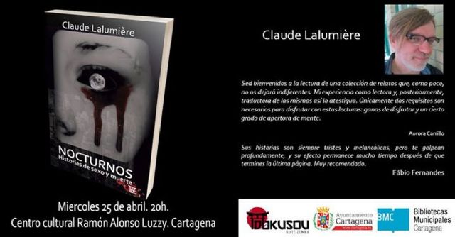 El escritor Claude Lalumière presenta su libro Nocturnes. Historias de Sexo y muerte en Leer, Pensar, Imaginar