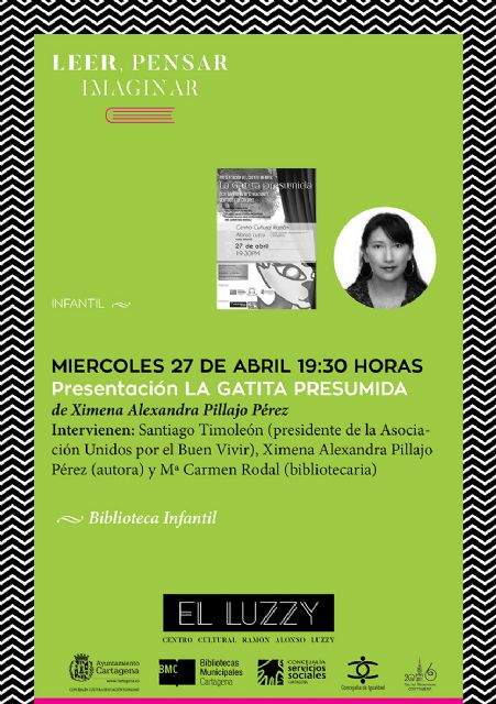 Literatura para los pequeños lectores este miércoles en el Luzzy con La Gatita Presumida Ximena Pillajo