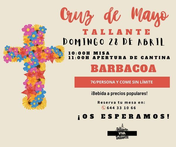 Tallante celebrará la primera Cruz de Mayo de la zona oeste de Cartagena