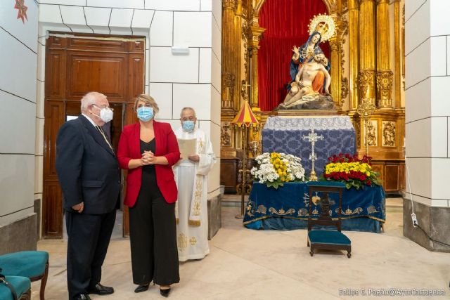 La alcaldesa propone que 2023 sea el Año de la Patrona, para celebrar sus tres siglos de presencia en Cartagena y el centenario de su coronación