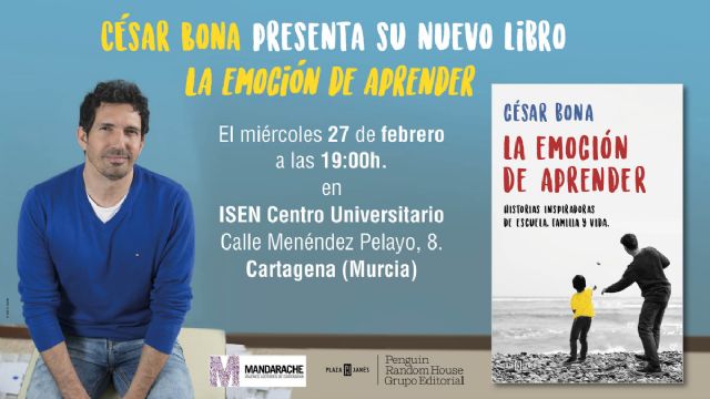 César Bona hablará sobre educación en Cartagena de la mano del Premio Mandarache