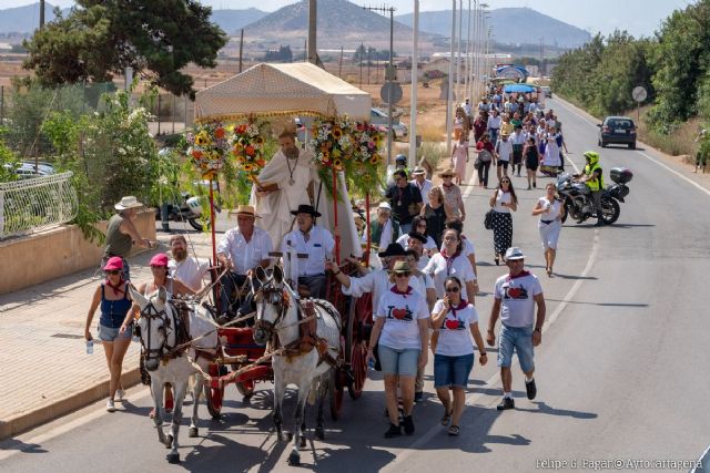 San Ginés de la Jara, patrón de Cartagena, sale de nuevo en Romería este sábado