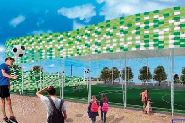 Luz verde a la construcción de una pista deportiva de césped artificial en el CEIP Mediterráneo de La Manga