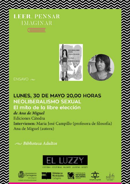 La filósofa Ana de Miguel presentará su libro sobre neoliberalismo sexual en El Luzzy