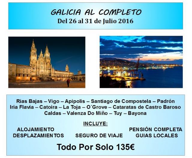 El T-La abre el plazo de inscripción para los viajes a Galicia, Aqualandia y Terra Mítica
