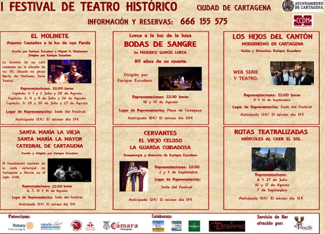 El Festival de Teatro Histórico arranca este fin de semana en Cartagena