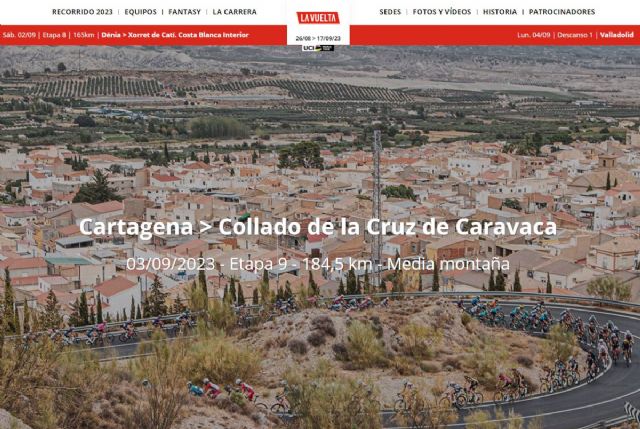 Cortes de tráfico este domingo en Cartagena por la salida de la 9ª etapa de la Vuelta Ciclista a España
