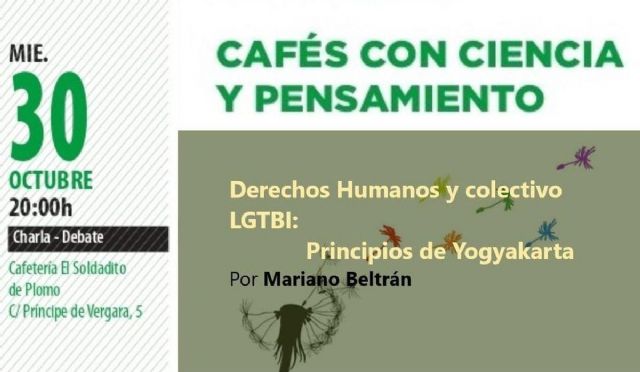El psicólogo y activista, Mariano Beltrán, hablará sobre derechos humanos y colectivo LGTBI en ´Cafés Conciencia y Pensamiento´
