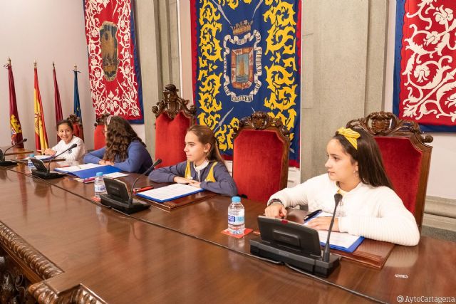 Cuatros colegios de Cartagena celebran su Pleno Infantil Municipal