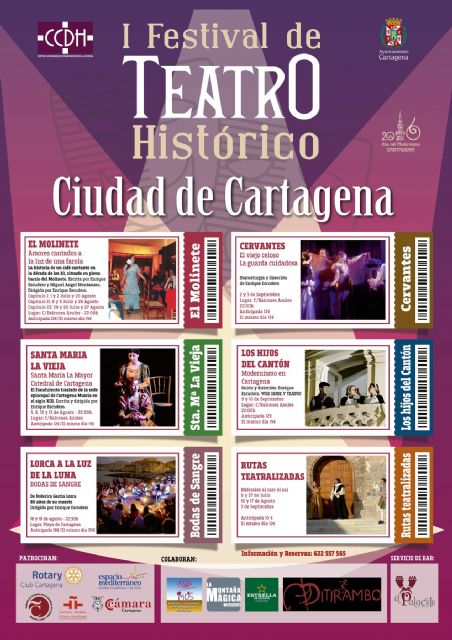 La serie teatral El Molinete mostrará este viernes la Cartagena de los años 30 en el Festival de Teatro Histórico