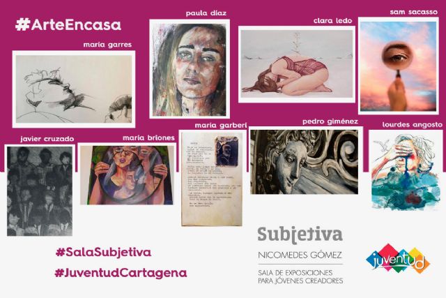 La Sala Subjetiva ofrece visitas online a las exposiciones de jóvenes artistas cartageneros